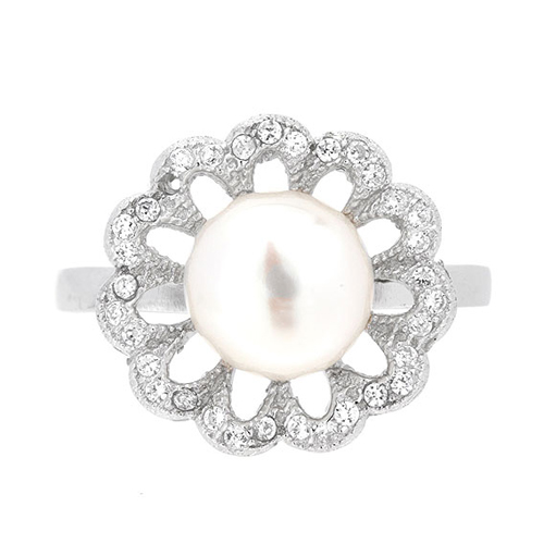 bague femme argent perle 8100967 pic2