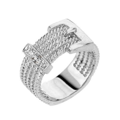 bague femme argent zirconium 8100042