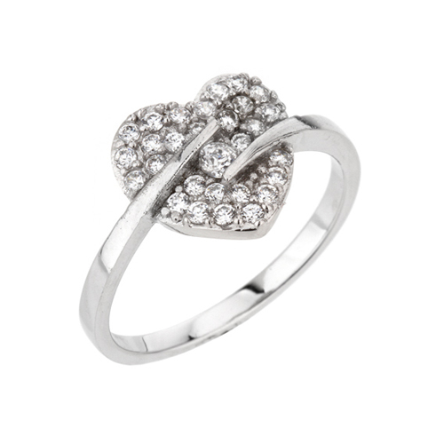 bague femme argent zirconium 8100043