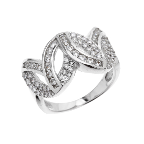 bague femme argent zirconium 8100054