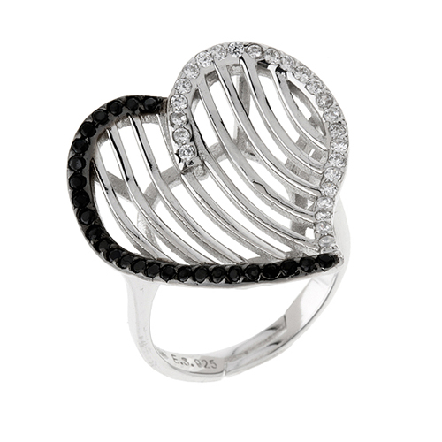 bague femme argent zirconium 8100060