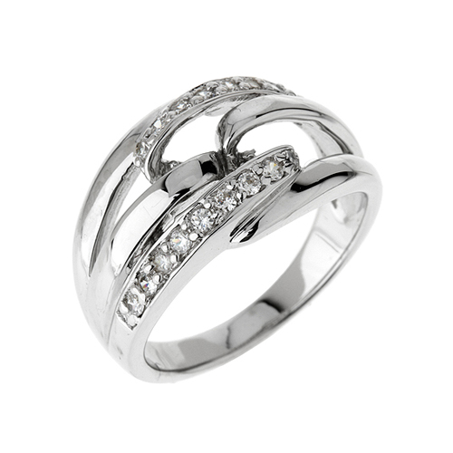 bague femme argent zirconium 8100061