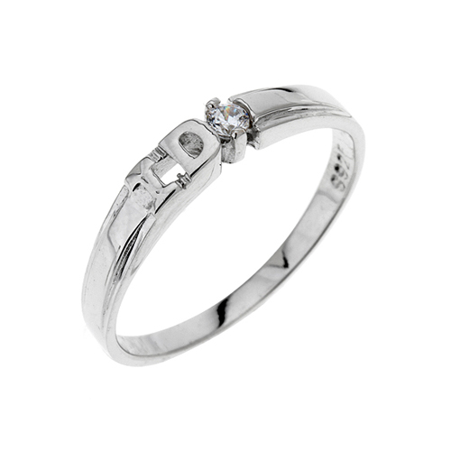 bague femme argent zirconium 8100079