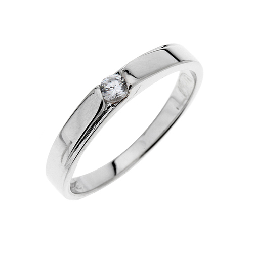 bague femme argent zirconium 8100089