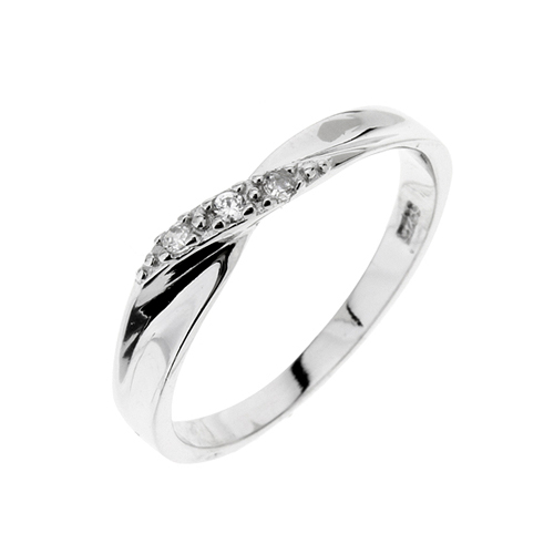 bague femme argent zirconium 8100100