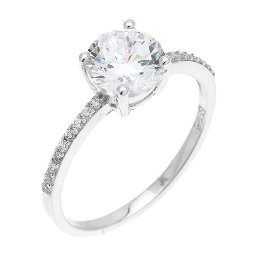 bague femme argent zirconium 8100104