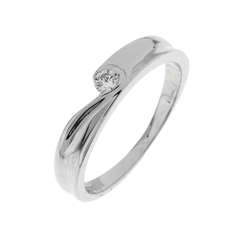 bague femme argent zirconium 8100106