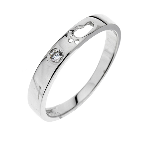 bague femme argent zirconium 8100114