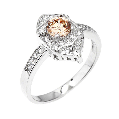 bague femme argent zirconium 8100304