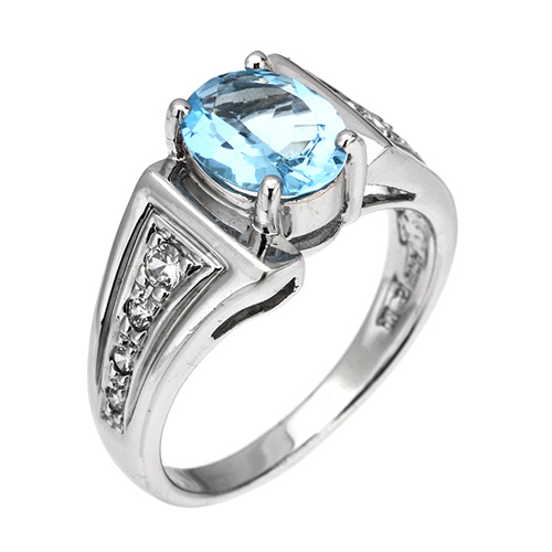 bague femme argent zirconium 8100341