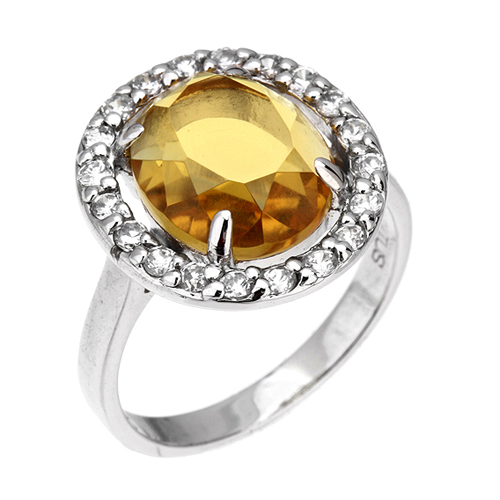 bague femme argent zirconium 8100343