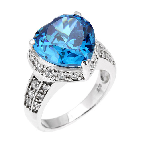 bague femme argent zirconium 8100347