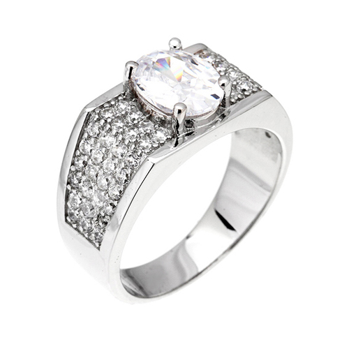 bague femme argent zirconium 8100351