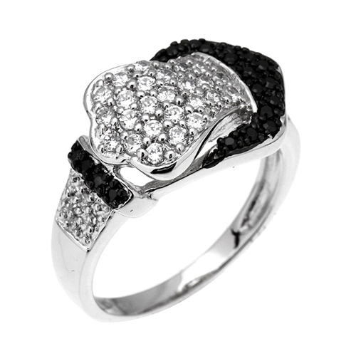 bague femme argent zirconium 8100355