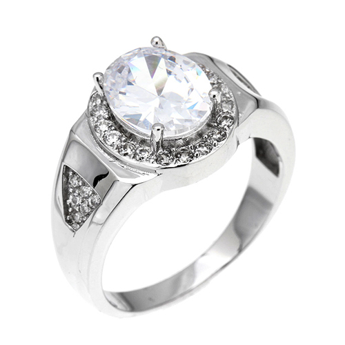 bague femme argent zirconium 8100359