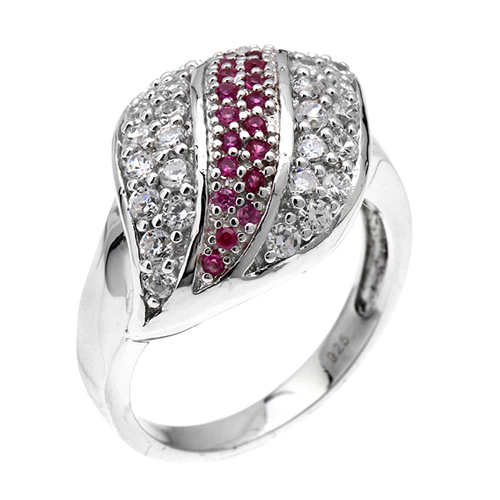 bague femme argent zirconium 8100363