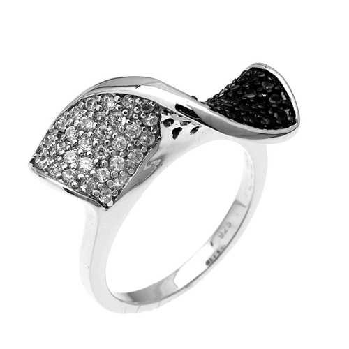 bague femme argent zirconium 8100365