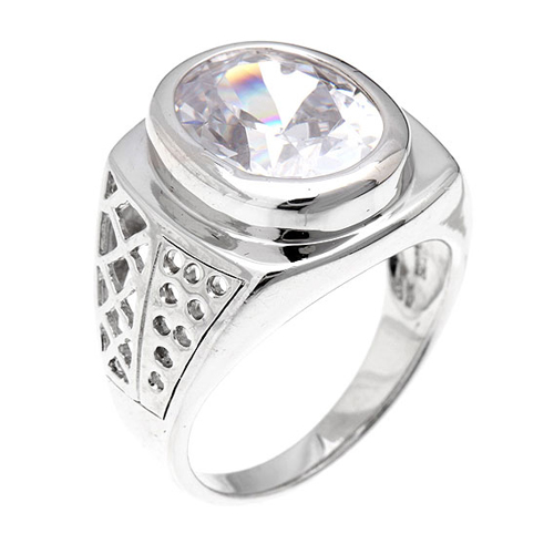 bague femme argent zirconium 8100368