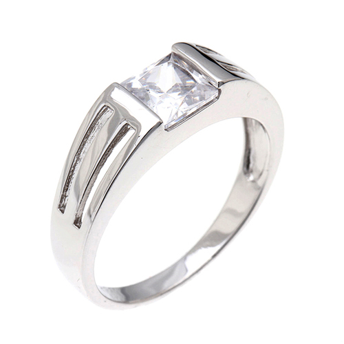 bague femme argent zirconium 8100370