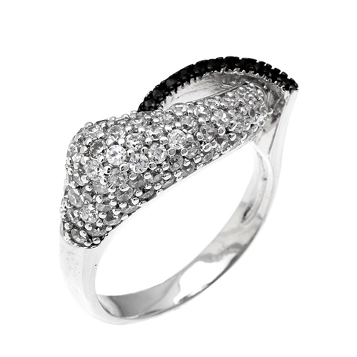 bague femme argent zirconium 8100372