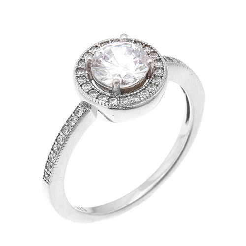 bague femme argent zirconium 8100378