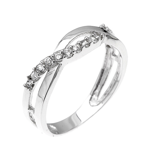 bague femme argent zirconium 8100383