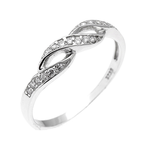 bague femme argent zirconium 8100387