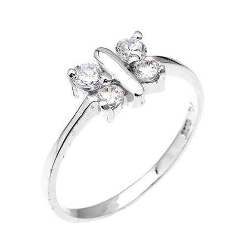 bague femme argent zirconium 8100388