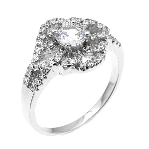 bague femme argent zirconium 8100389