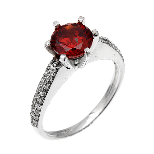 bague femme argent zirconium 8100390