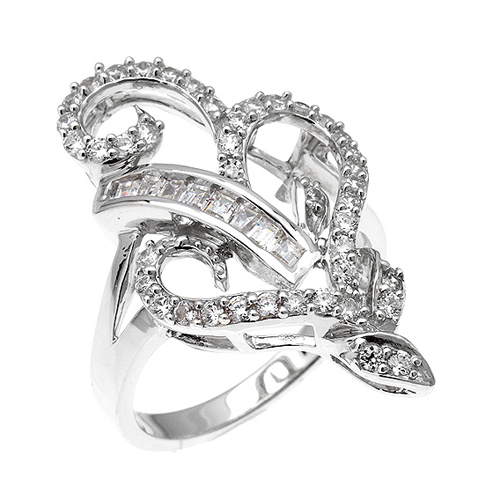 bague femme argent zirconium 8100392