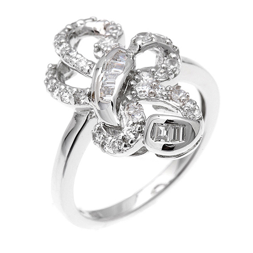 bague femme argent zirconium 8100393