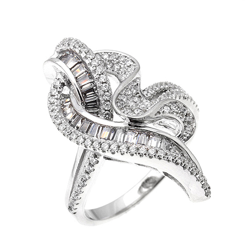 bague femme argent zirconium 8100394