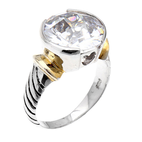 bague femme argent zirconium 8100399