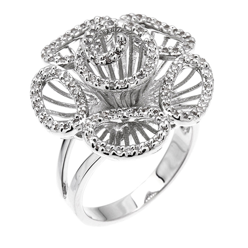 bague femme argent zirconium 8100401