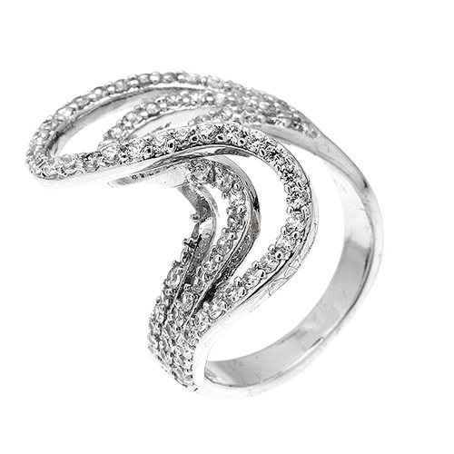 bague femme argent zirconium 8100411