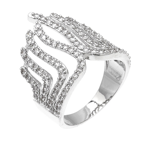 bague femme argent zirconium 8100418