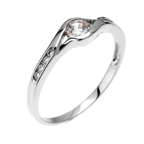 bague femme argent zirconium 8100429