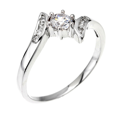 bague femme argent zirconium 8100432