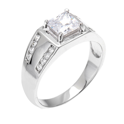 bague femme argent zirconium 8100436