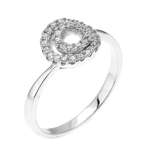 bague femme argent zirconium 8100438