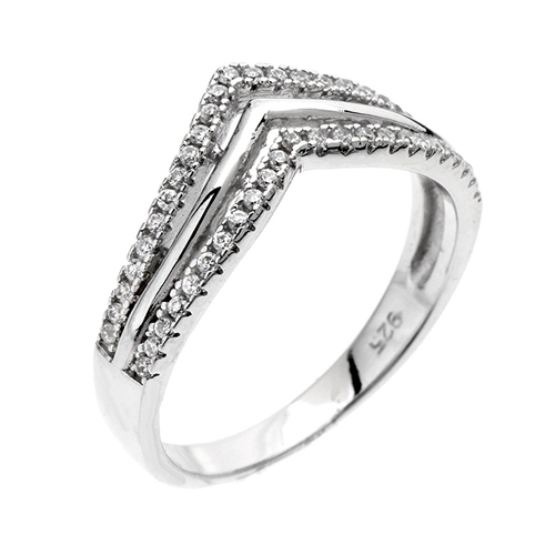 bague femme argent zirconium 8100445