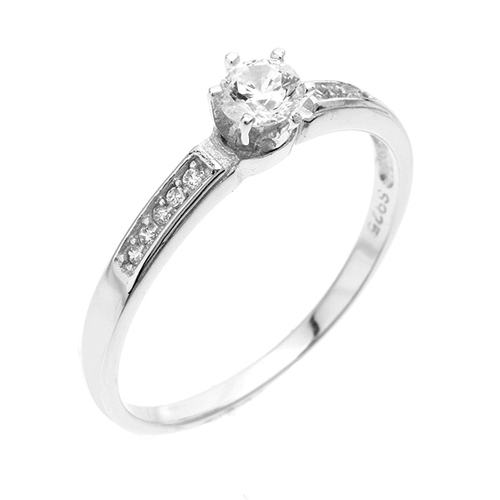 bague femme argent zirconium 8100446