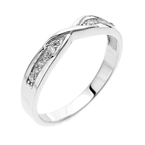 bague femme argent zirconium 8100448