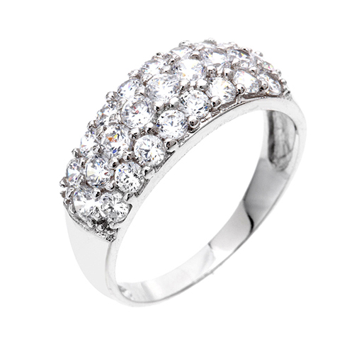 bague femme argent zirconium 8100451