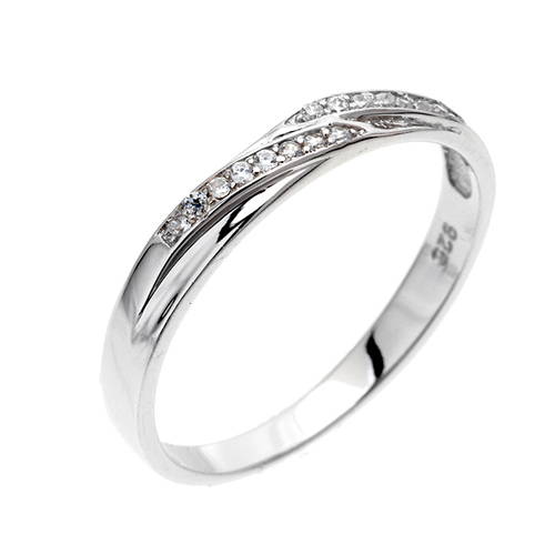 bague femme argent zirconium 8100453