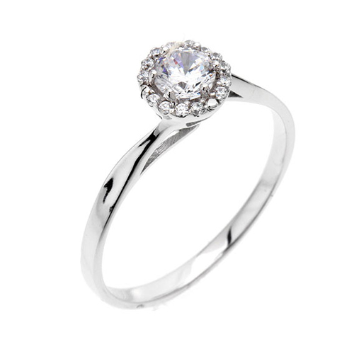 bague femme argent zirconium 8100454