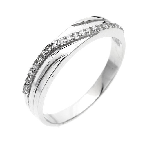 bague femme argent zirconium 8100458