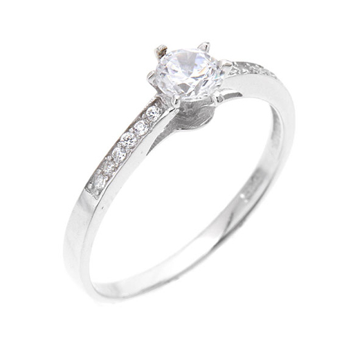 bague femme argent zirconium 8100460