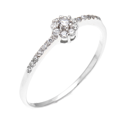 bague femme argent zirconium 8100461